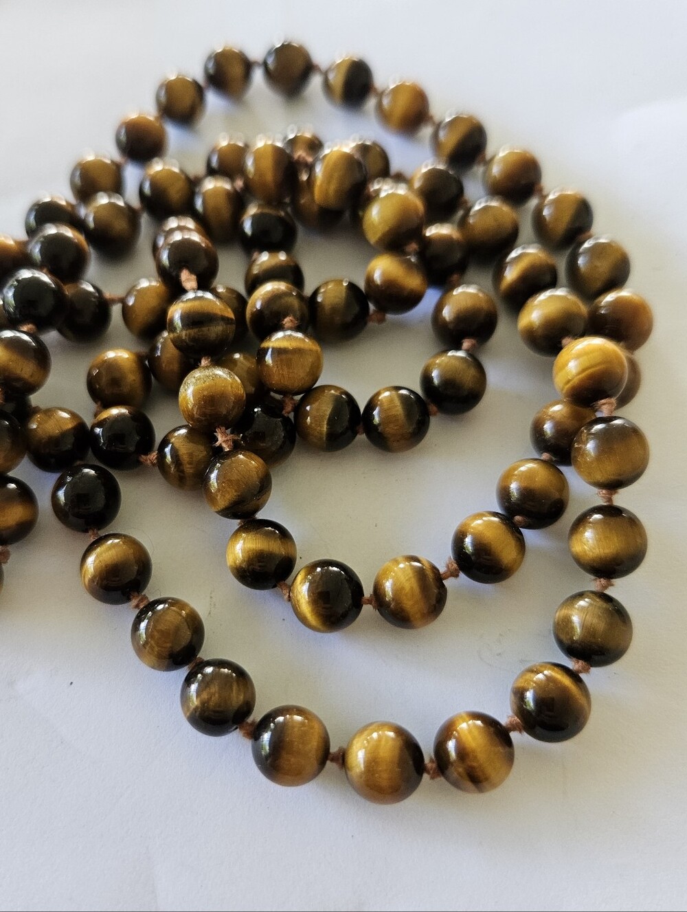 Tigers Eye Necklace, Vintage Necklace